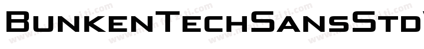 BunkenTechSansStdWide SeBd字体转换